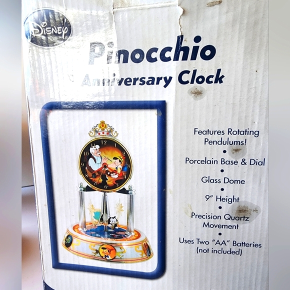 Vintage Disney, Pinocchio Anniversary Clock. - Picture 12 of 14